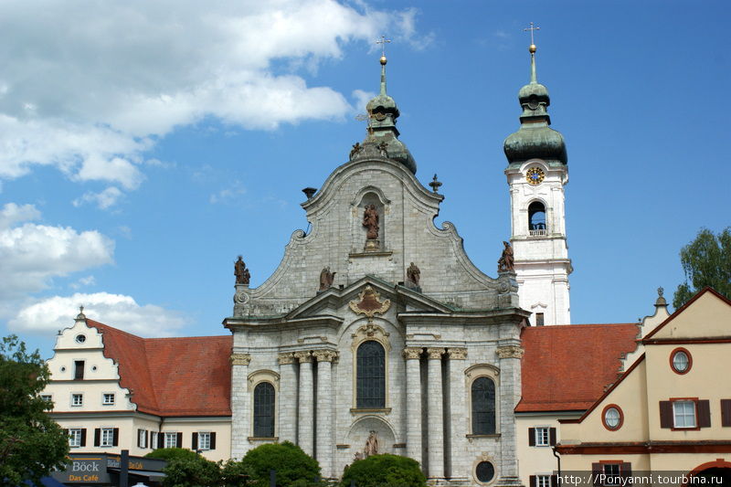 Здания аббатства и собора. Цвифальтен, Германия