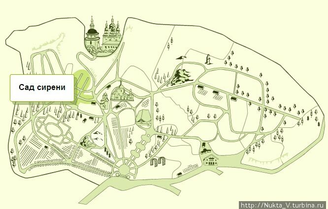 «Ботанический сад им. Н.Н.Гришко», карта. Киев, Украина