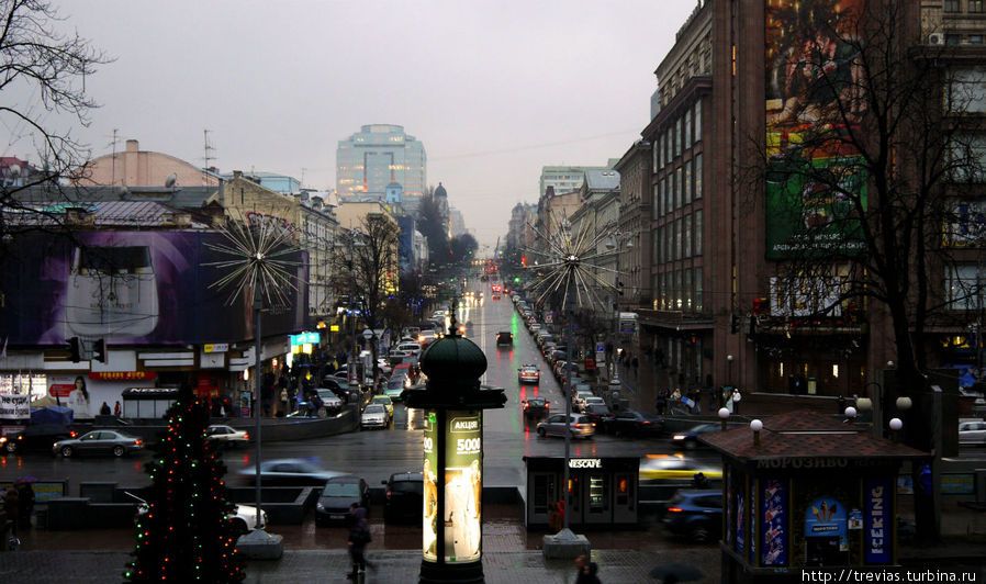Дождливое 3-е января. Киев, Украина