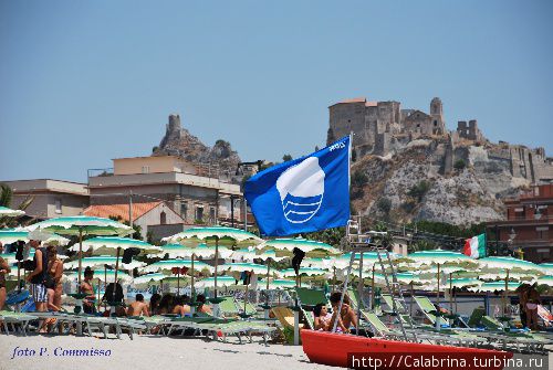 Пляж под Голубым флагом Роччелла-Ионика, Италия
