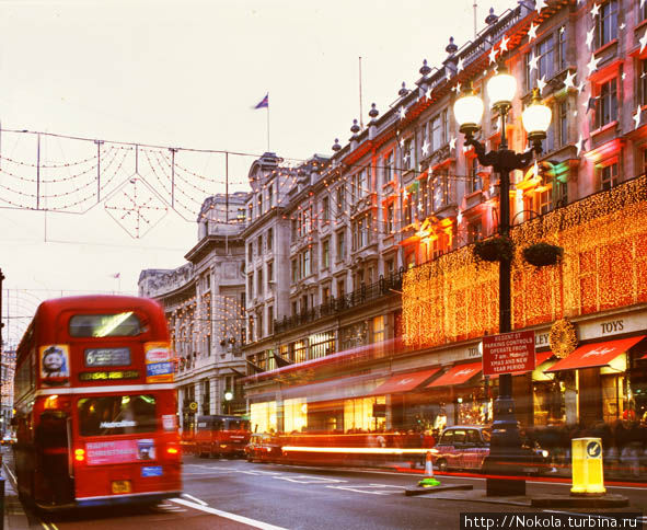 Риджент-стрит Лондон, Великобритания