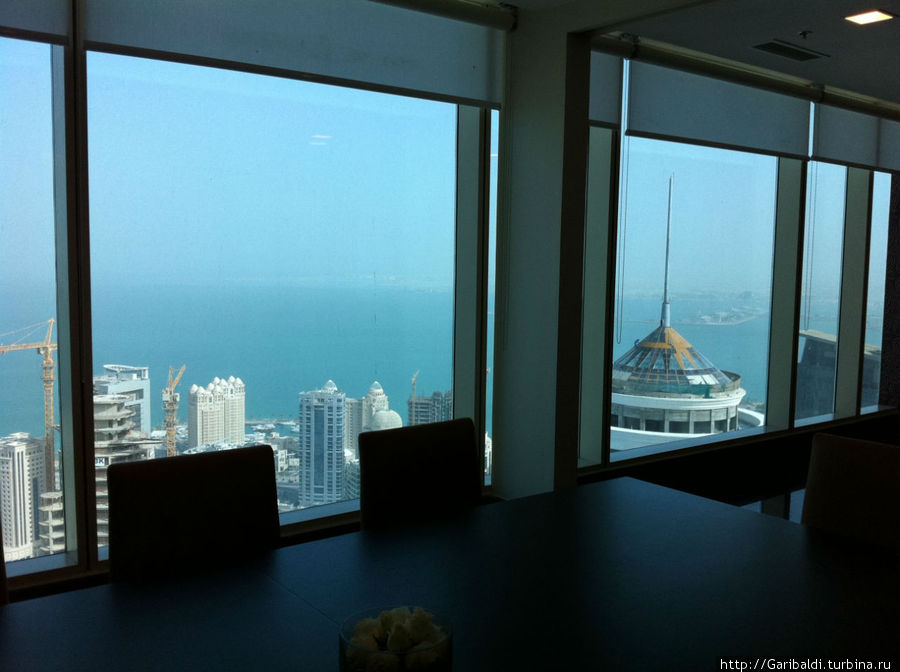 Вид с окна Кемпински Доха. Доха, Катар
