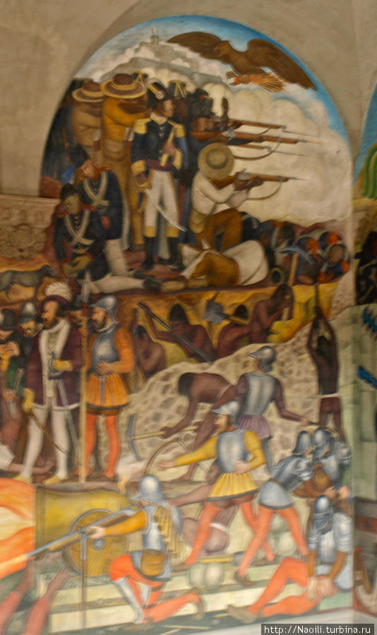 фрагмент центрального полотна Мехико, Мексика