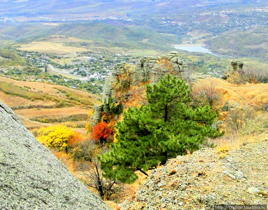 Алуштинская долина с вершин Демерджи Алушта, Россия