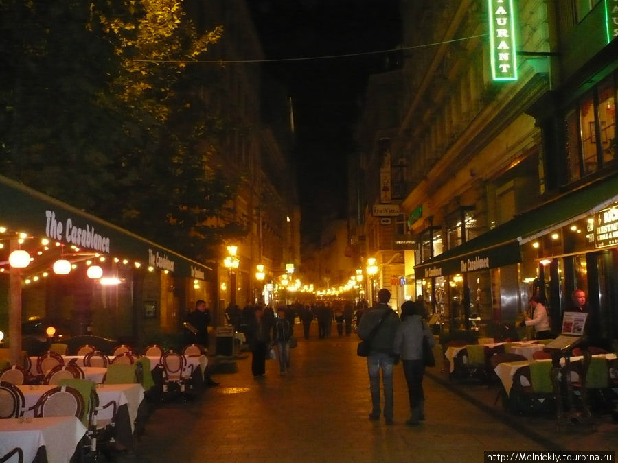Вечерние улицы Будапешта Будапешт, Венгрия
