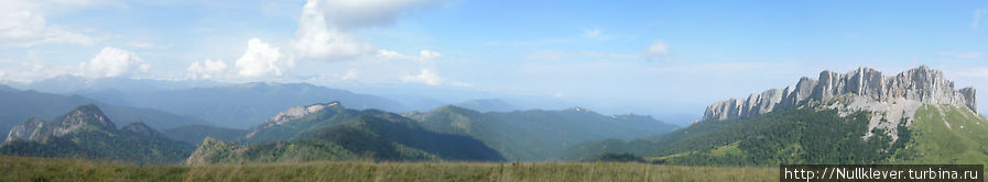 Панорама при взоре на Большой Тхач