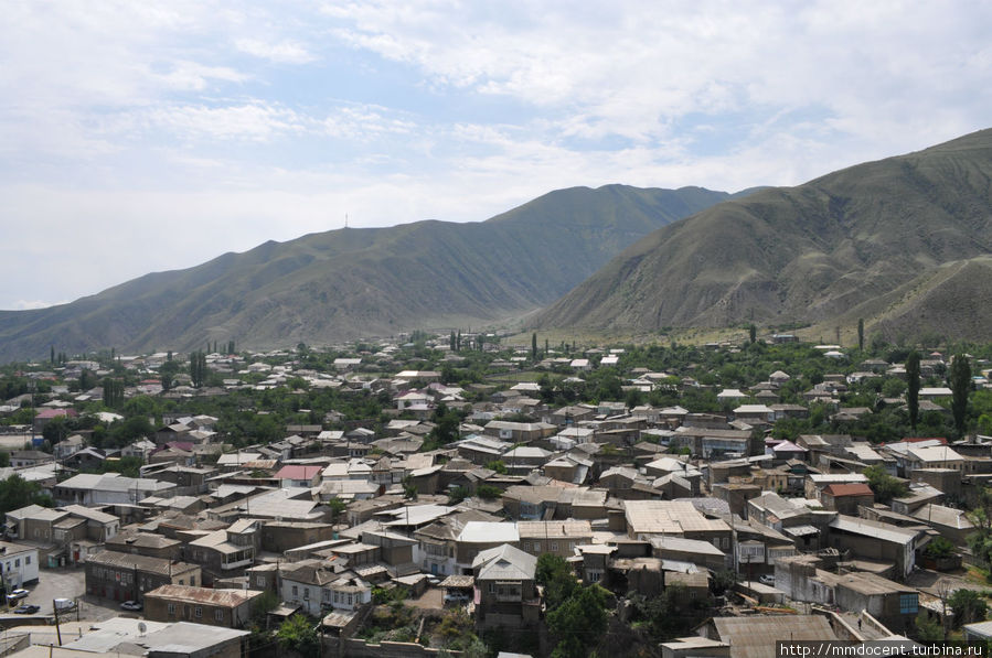 Вид на Ахты сверху. Ахты, Россия