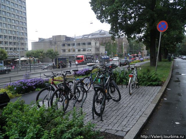 А велосипеды стоят за так Осло, Норвегия