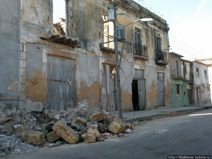 Разрушенные дома. Карденас, Куба