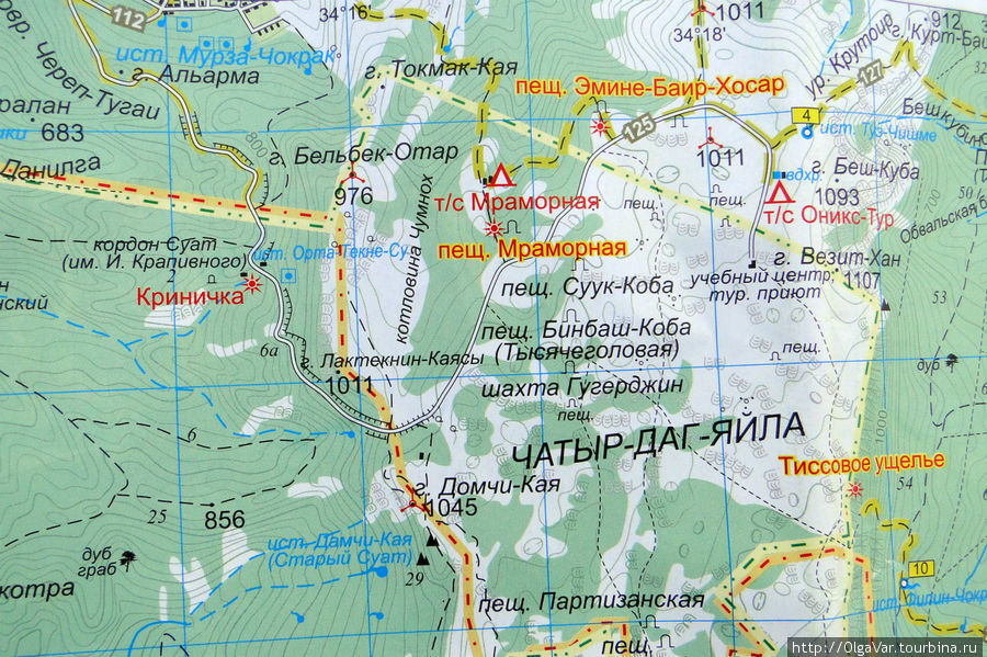 Чатыр даг карта