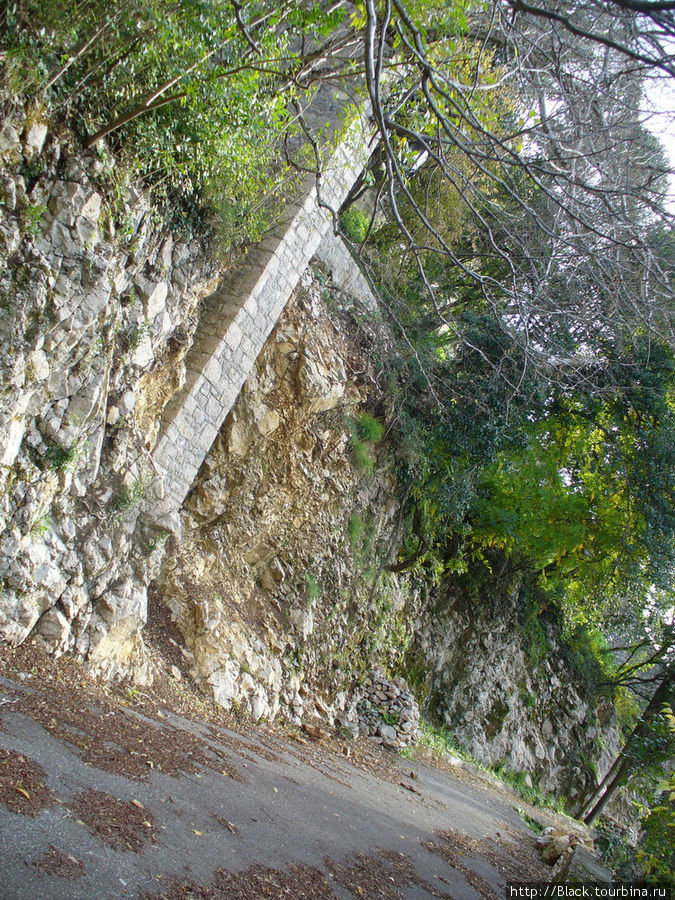 Дорога к замку принца Ольденбургского Гагра, Абхазия