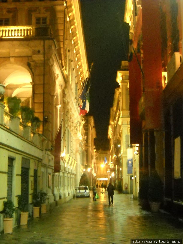 Перспектива улицы Генуя, Италия