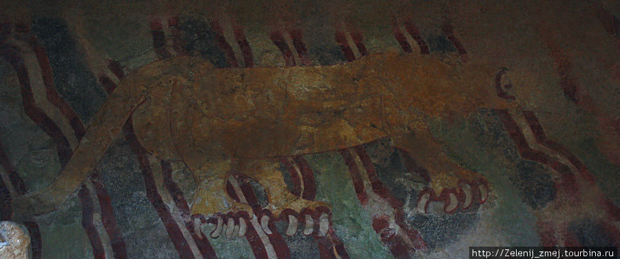 Теотеуакан, фреска. Ягуар