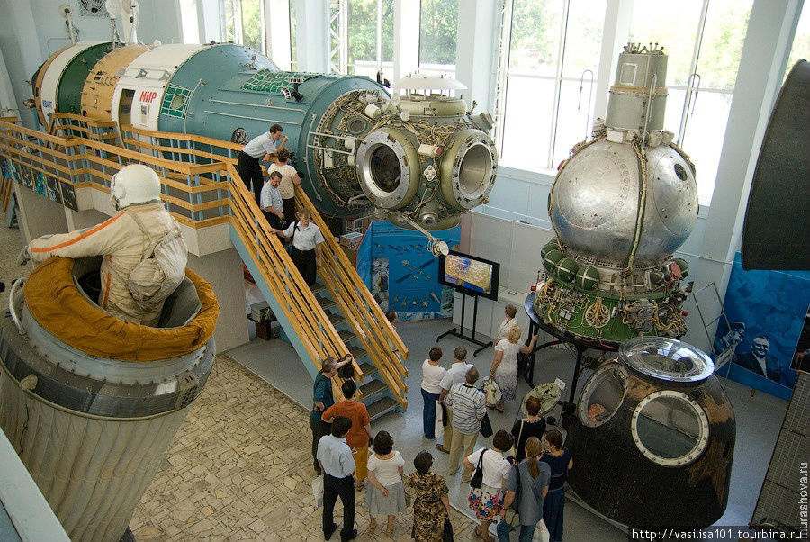 Модель космической станции МИР с модулем Квант Королёв, Россия