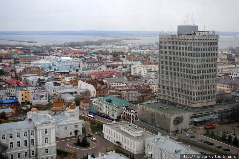 Вид со второго корпуса университета на первый Казань, Россия
