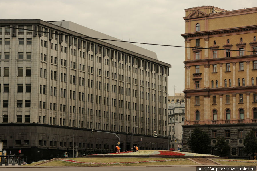 Лубянка,  и место для памятника Москва, Россия