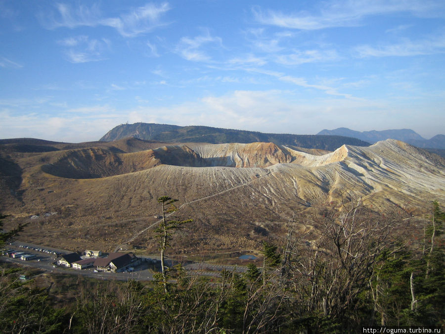 Действующий вулкан Кусацу-сиранэ-сан в префектуре Гумма Префектура Гумма, Япония