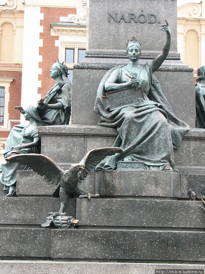 памятник польскому поэту Адаму Мицкевичу Краков, Польша