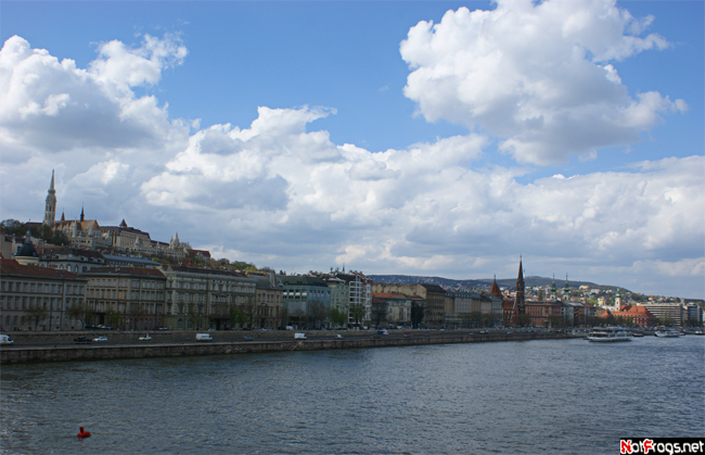 Вид на Буду с Цепного моста Будапешт, Венгрия