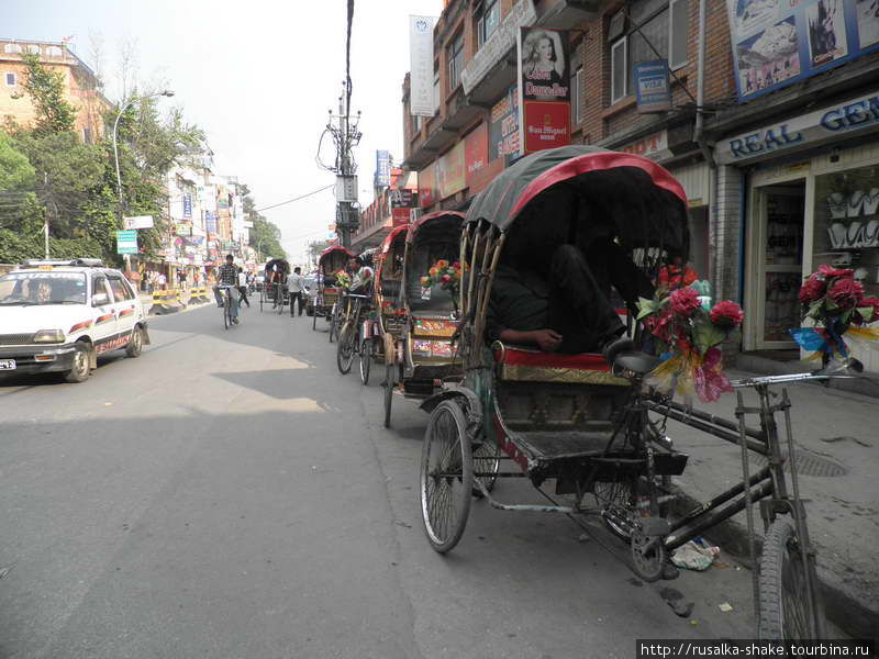 ...и транспортные страдания... Катманду, Непал