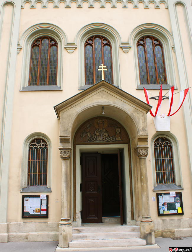 Вход в церковь св. Варвары Вена, Австрия