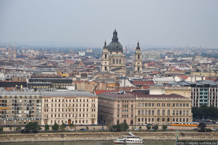 Вид на Базилику Святого Иштвана с Рыбацкого бастиона Будапешт, Венгрия
