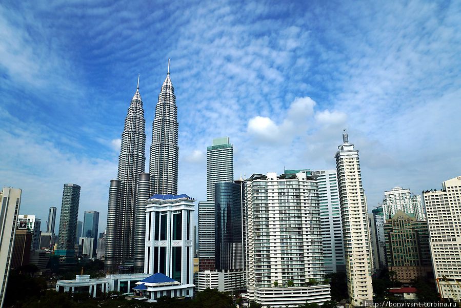 Панорама из окна отеля Куала-Лумпур, Малайзия