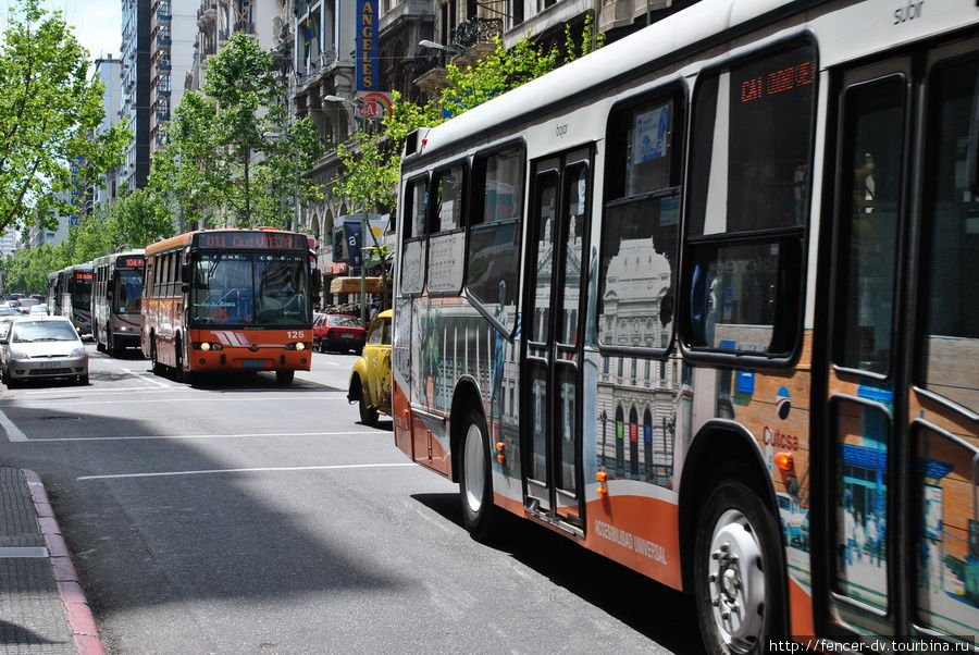 Оцените интенсивность автобусного движения Монтевидео, Уругвай