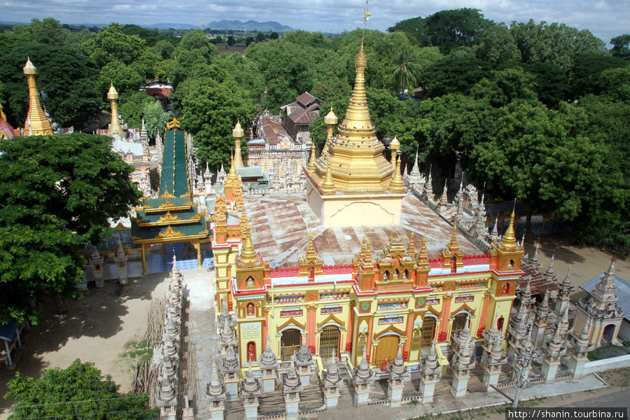Вид с пагоды Арлайн Нга Синт Монива, Мьянма
