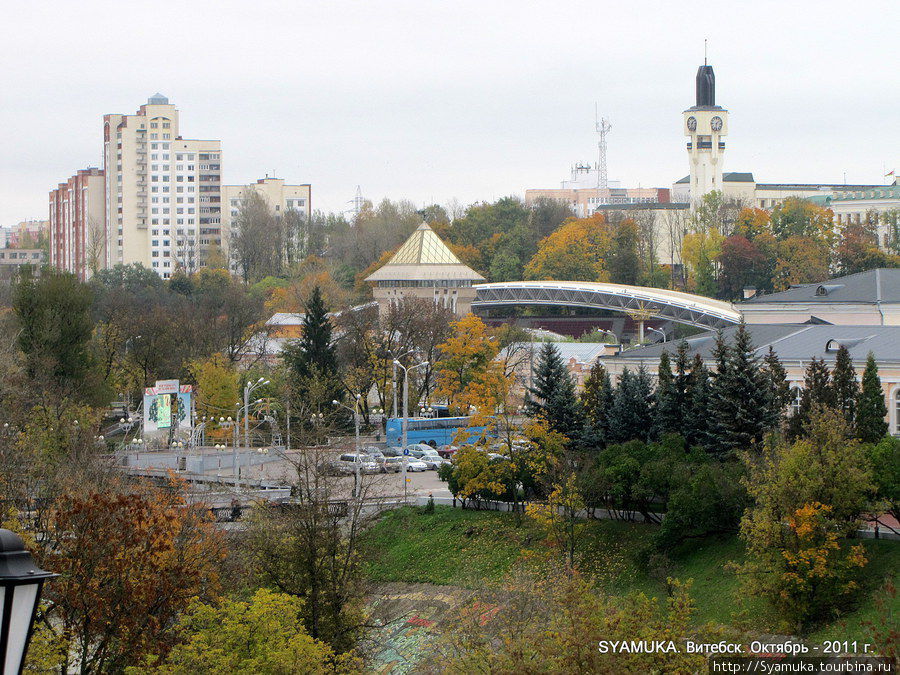 Панорама Старого и нового города. Витебск, Беларусь