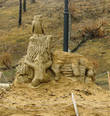 Скульптура из песка на набережной — зиму пережила!!!