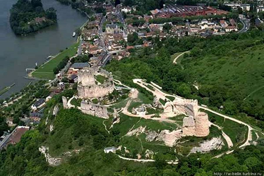 Шато-Гайар, так крепость выглядит в наше время. Лез-Андели, Франция