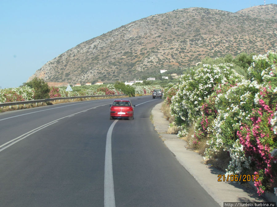 По дороге в отель. Остров Крит, Греция
