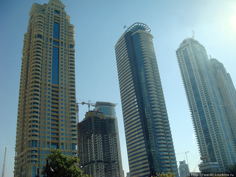 Небоскрёбы Дубая. Район Марина. Дубай, ОАЭ
