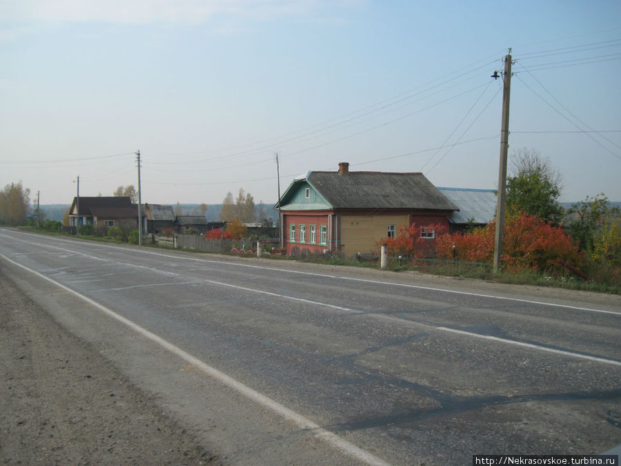 По дороге на Судиславль. Время примерно 12.50 часов дня Россия