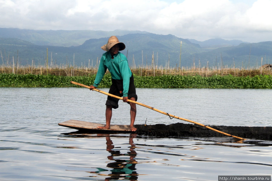 Ил для плавучих огородов добывают вручную — с лодок Ньяунг-Шве, Мьянма