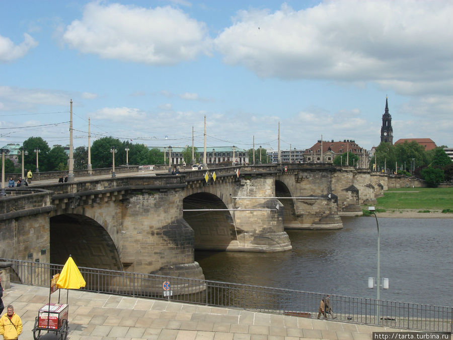 Мост через Эльбу Дрезден, Германия