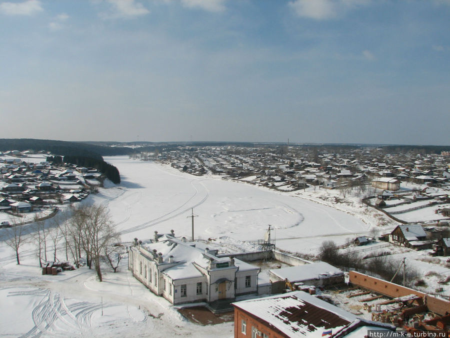 Виды города с колокольни Верхотурье, Россия