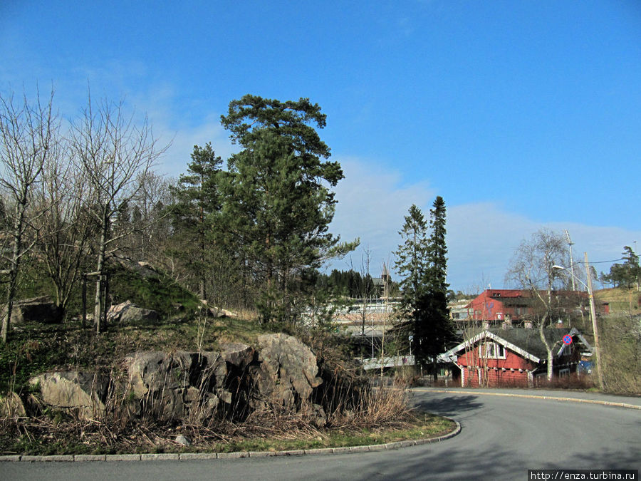 Дорога к трамплину Осло, Норвегия