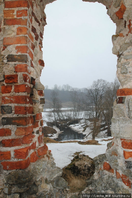 Вид на Карите из замка Лудза, Латвия