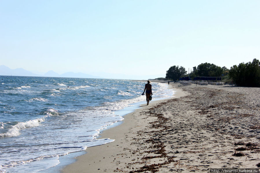 песчаные пляжи Мармари Кос, остров Кос, Греция