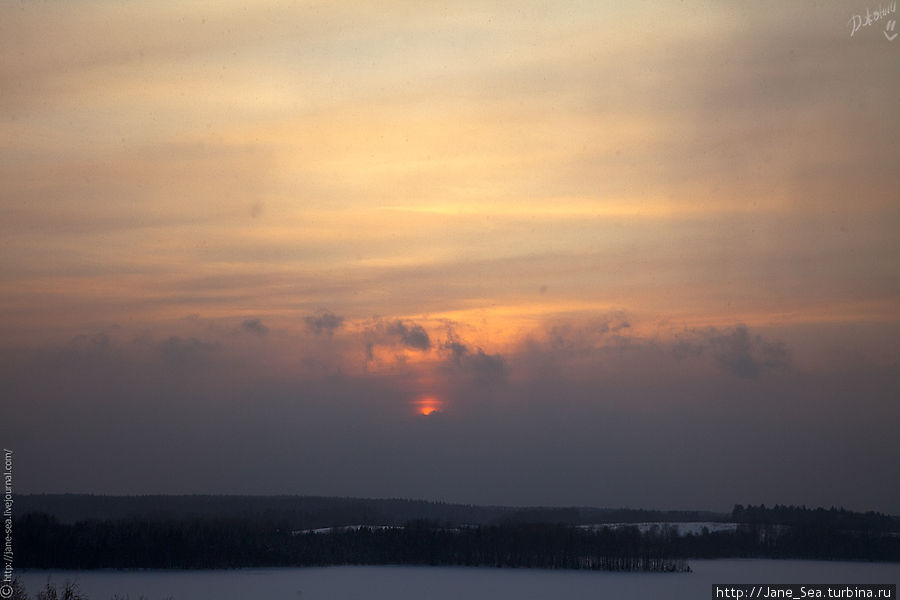 Озеро Масельгское. Закат. Морщихинская, Россия