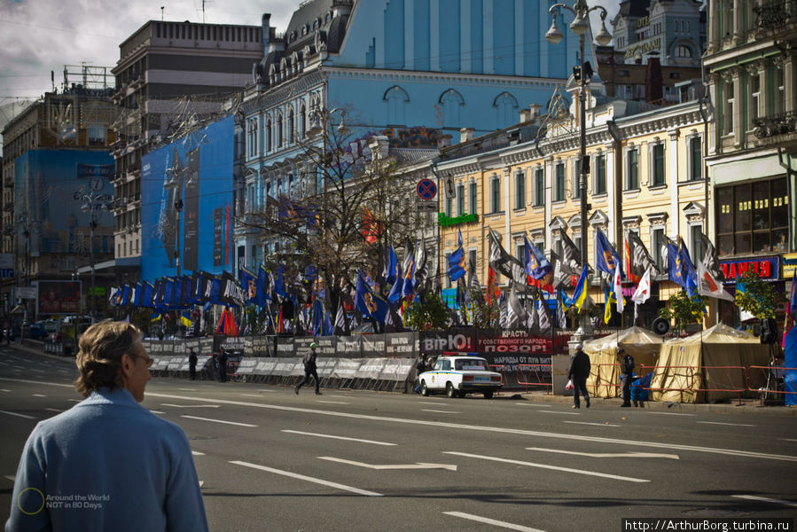 Митинг на Крещатике. Киев, Украина