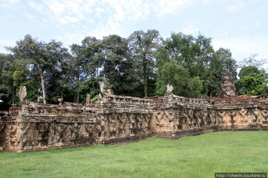 Слоновья терраса Ангкор (столица государства кхмеров), Камбоджа