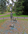 Парковая скульптура, оригинальная, как везде в Скандинавии