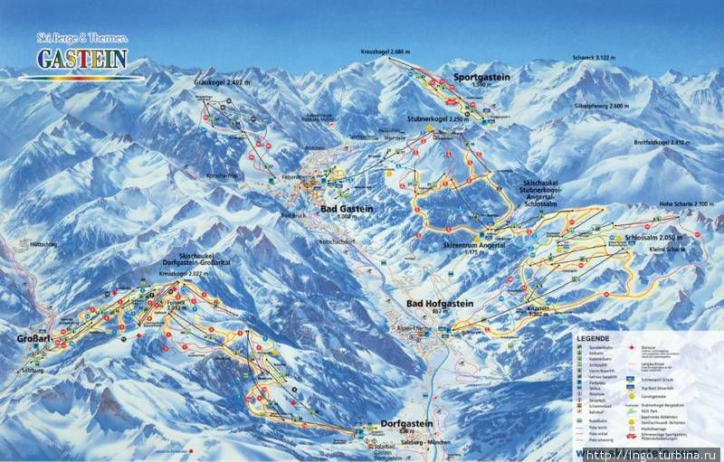 карта лыжника