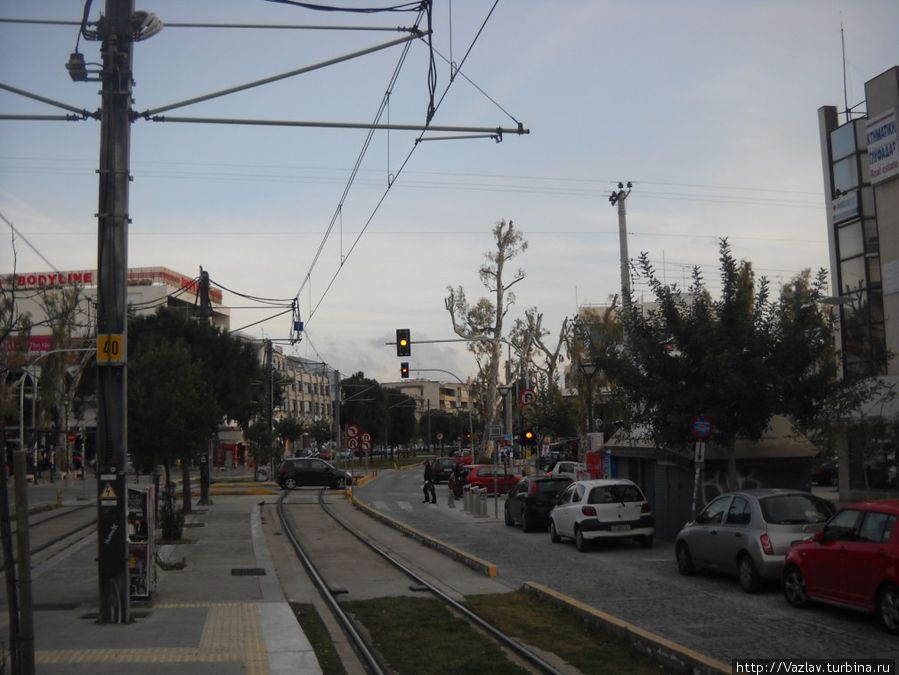 Трамвай, главное средство передвижения Глифада, Греция