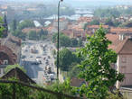 Вид на Прагу со склона парка