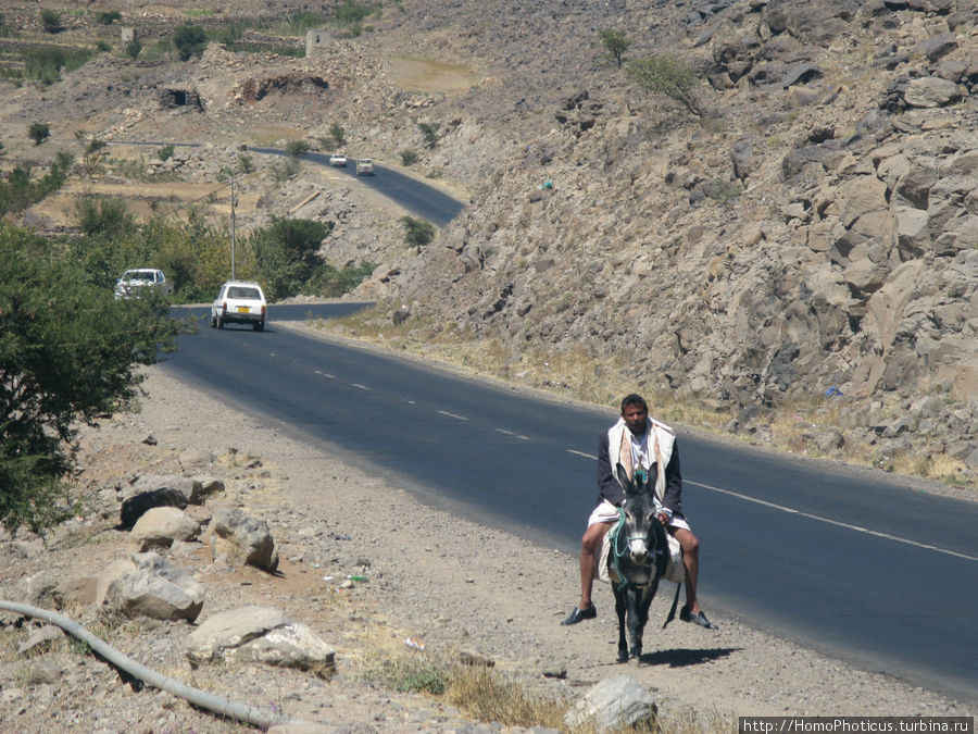Типичная картина горных дорог Йемен