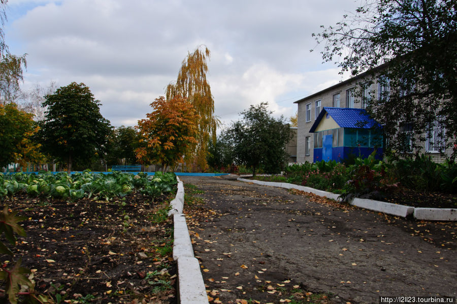 Школа со своим огородом Яблочное, Россия